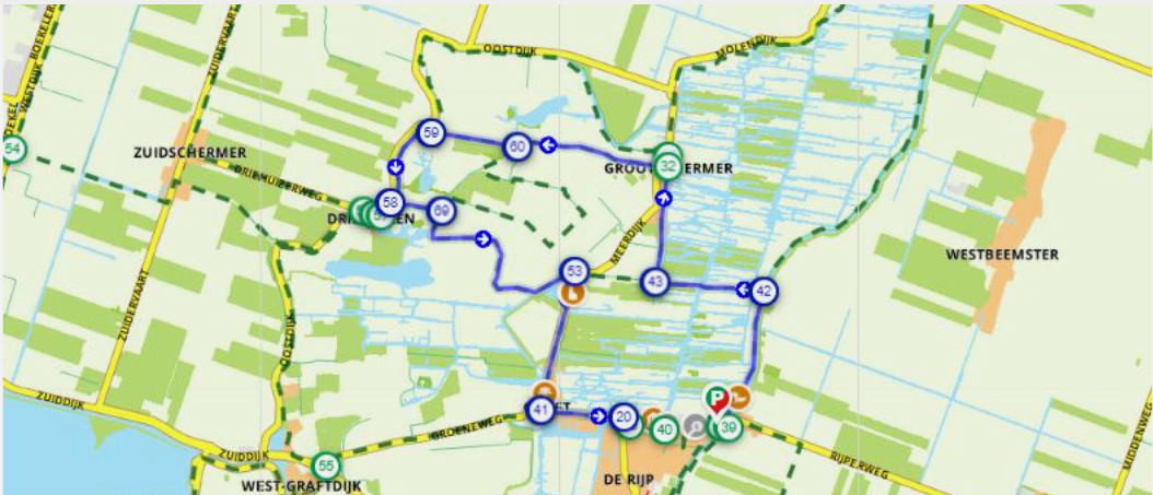 Haring & Henneproute op de kaart